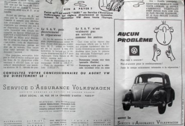 Volkswagen Modelprogram 1967 three Carbrochures (9565)
